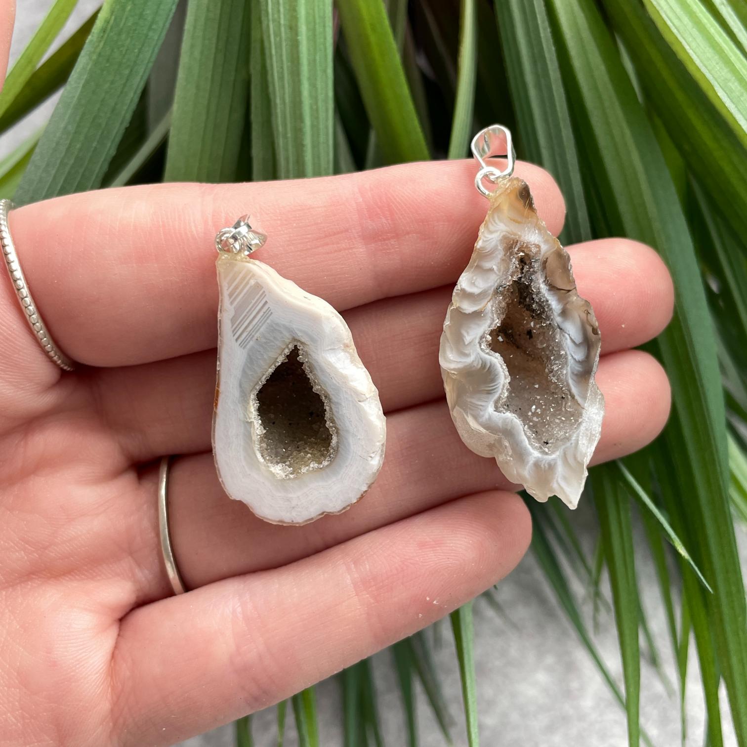 Rough Mini Pendant - Agate Geode Rough Mini Pendant - Agate Geode